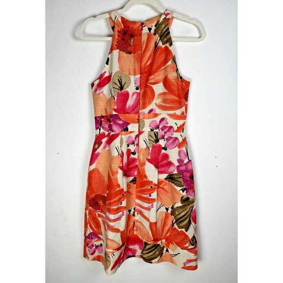 Eliza J. High Neck Spring Floral Preppy Summer Feminine Fit & Flare Dress - Picture 6 of 11